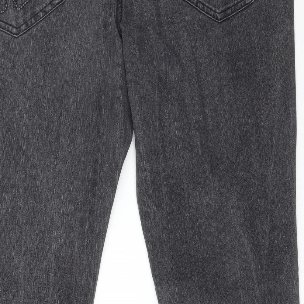 Cherokee Womens Black  Cotton Straight Jeans Size 18 L29 in Slim