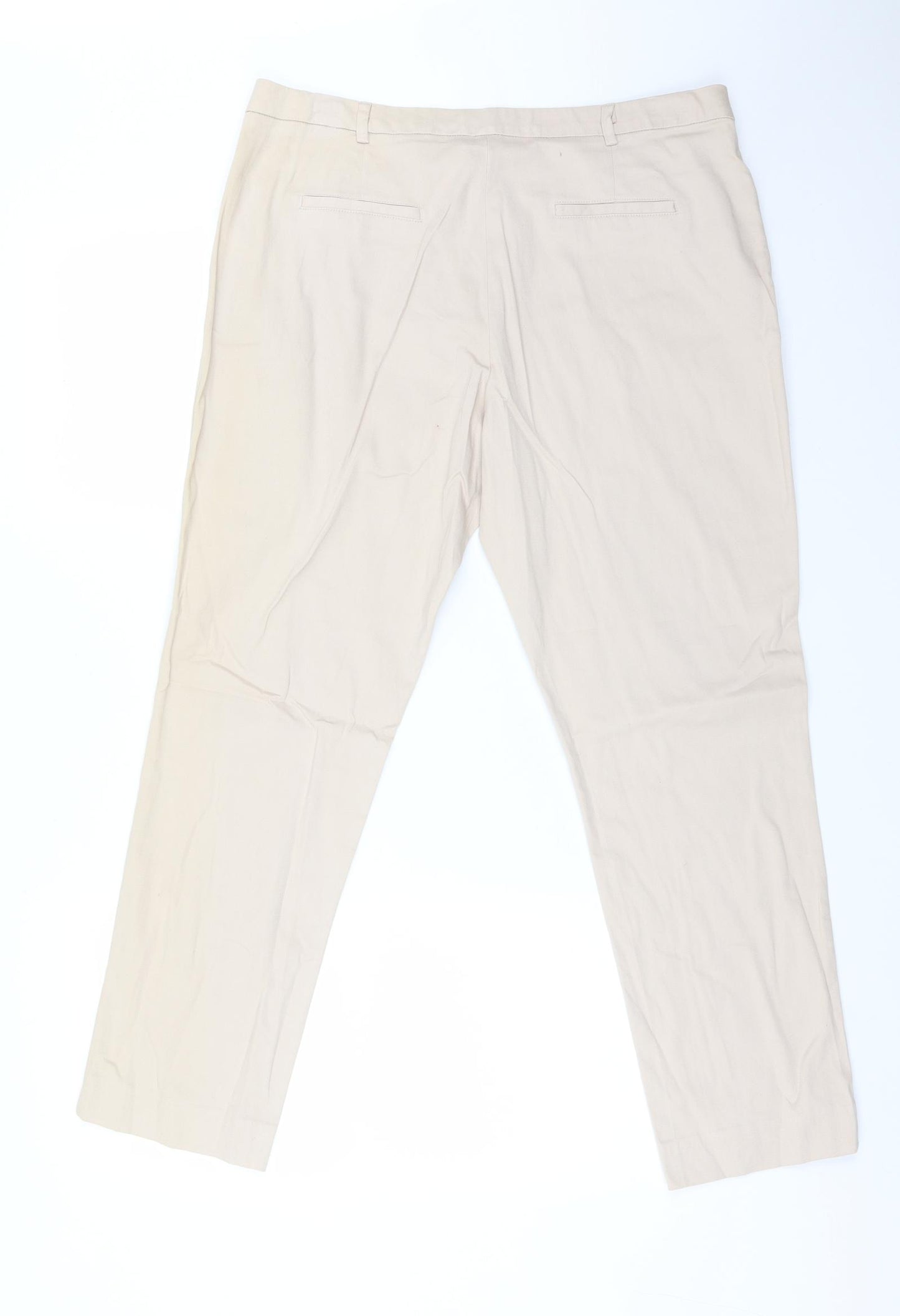 INTUITION Womens Pink  Cotton Dress Pants Trousers Size 14 L27 in Regular