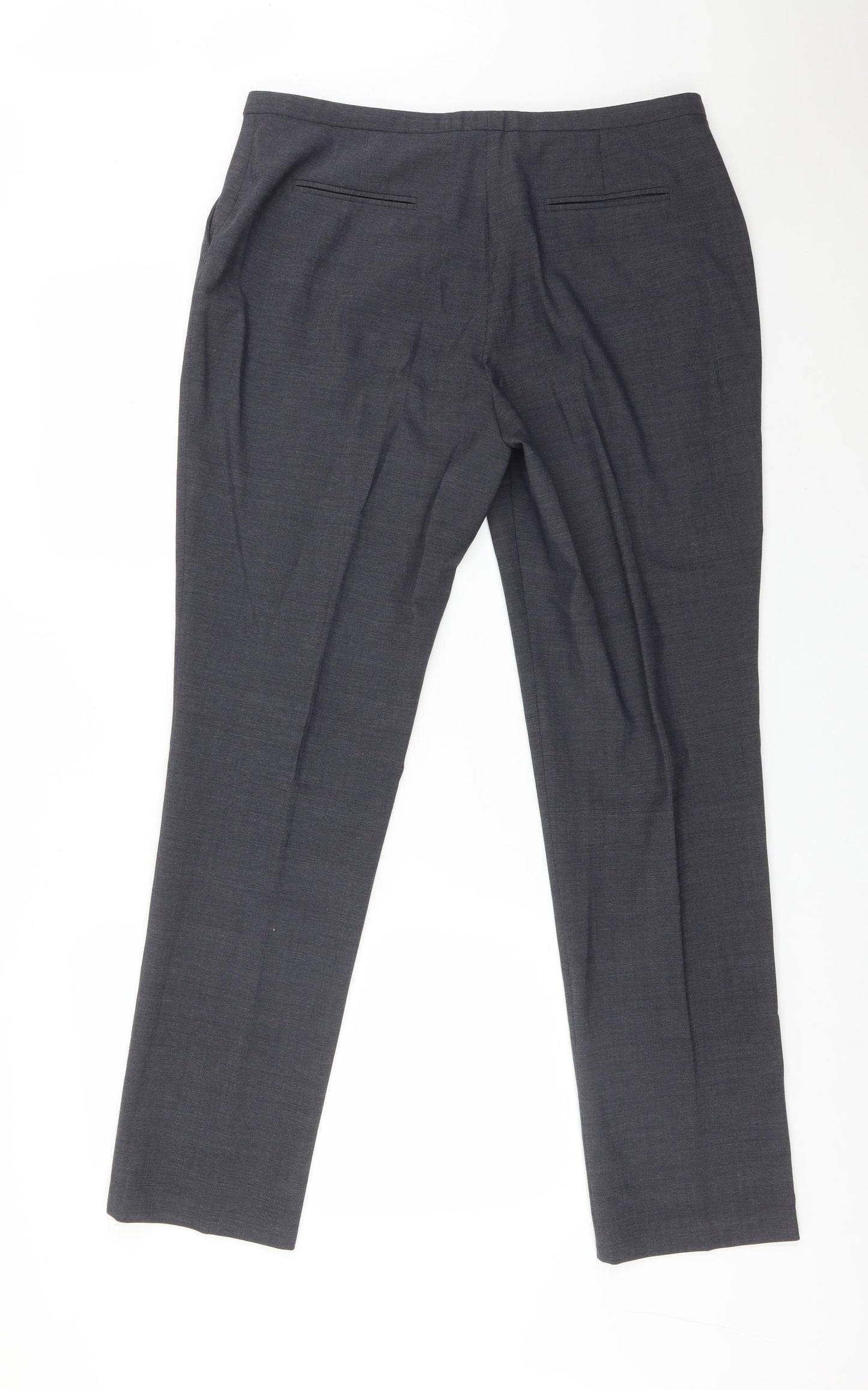 NEXT Womens Blue  Polyester Dress Pants Trousers Size 14 L30 in Regular