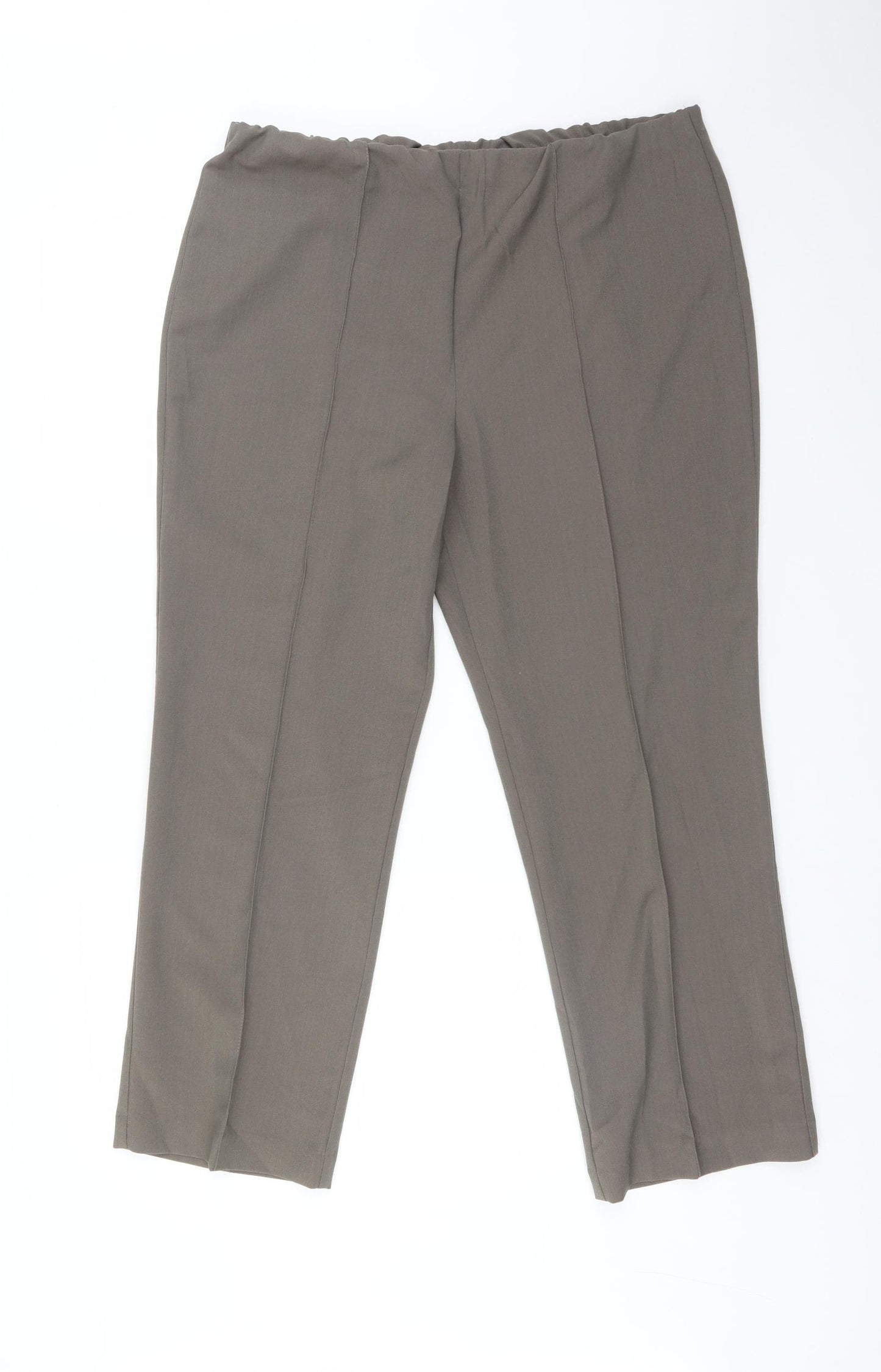 BONMARCHE Womens Brown  Polyester Dress Pants Trousers Size 16 L27 in Regular