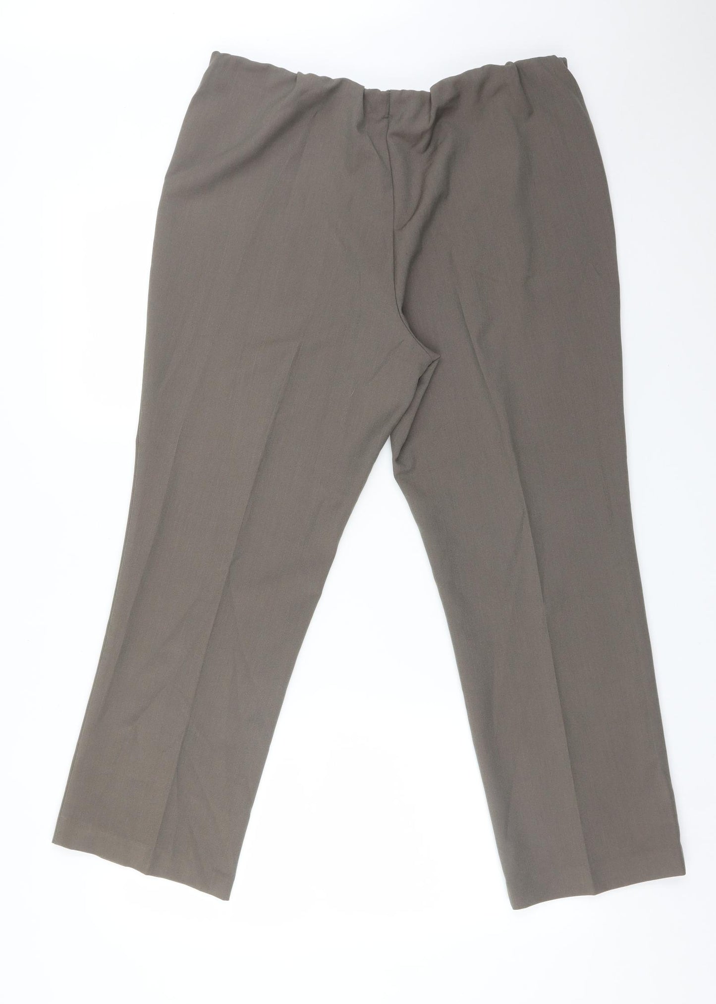 BONMARCHE Womens Brown  Polyester Dress Pants Trousers Size 16 L27 in Regular