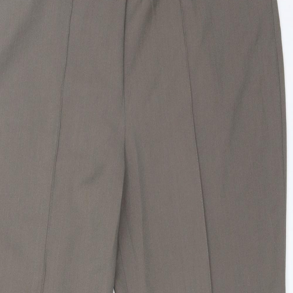 BONMARCHE Womens Brown  Polyester Dress Pants Trousers Size 16 L27 in Regular