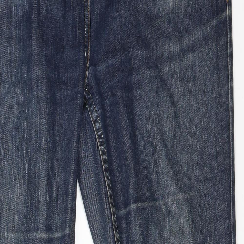 Matalan Womens Blue  Cotton Bootcut Jeans Size 14 L29 in Regular