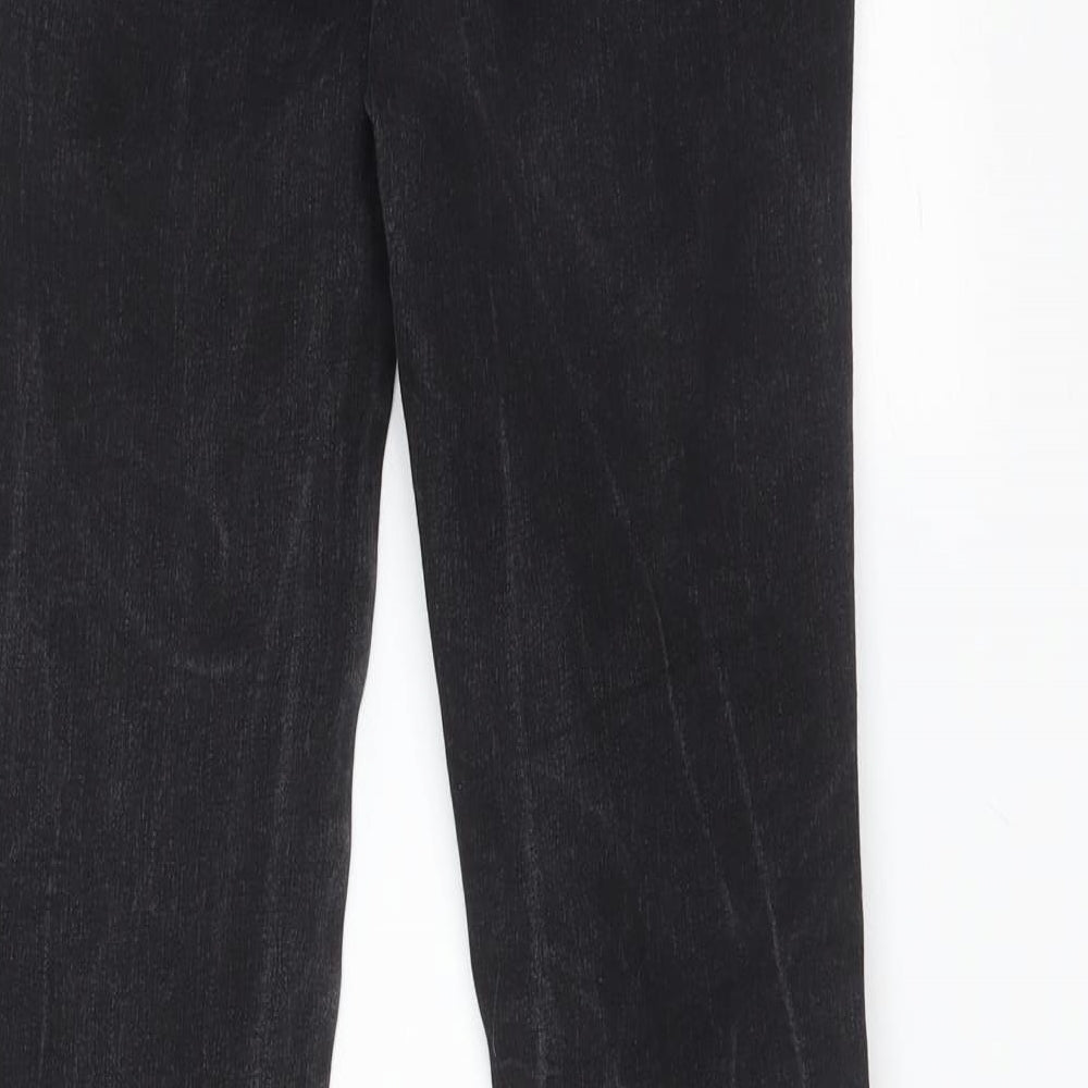 George Womens Black  Cotton Bootcut Jeans Size 12 L30 in Regular