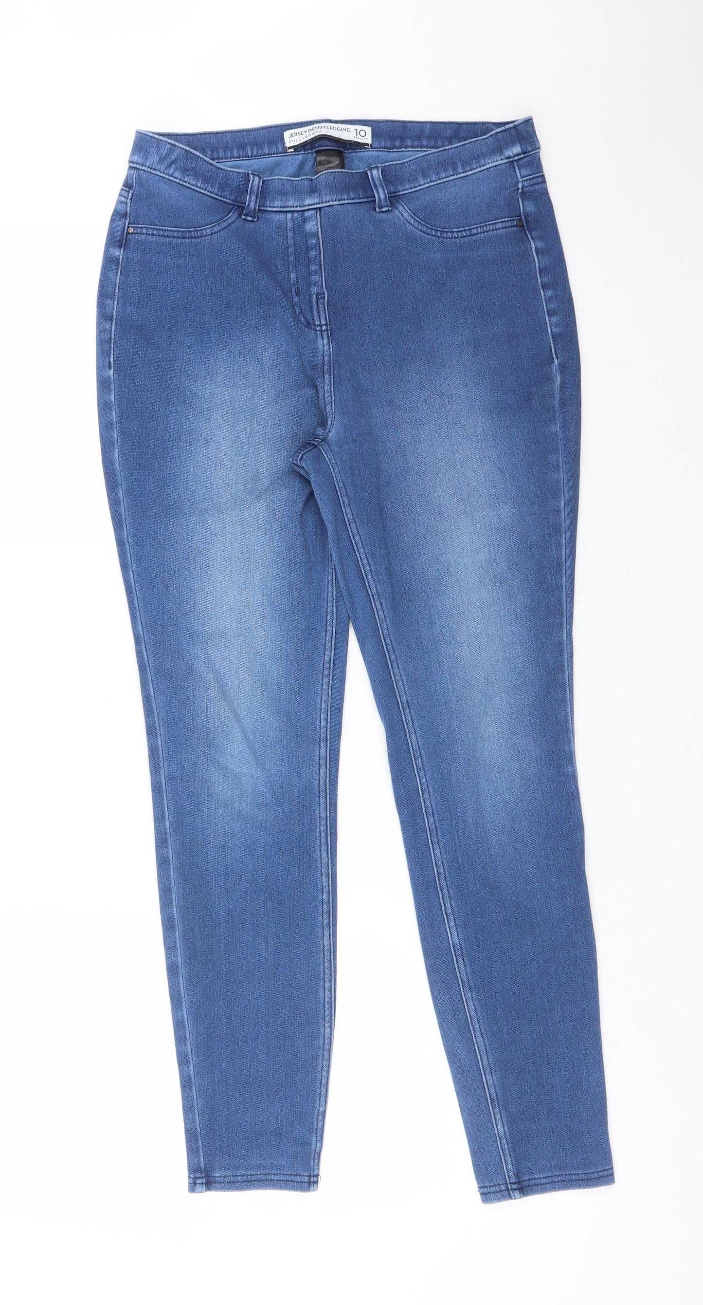 NEXT Womens Blue  Cotton Jegging Jeans Size 10 L26 in Regular