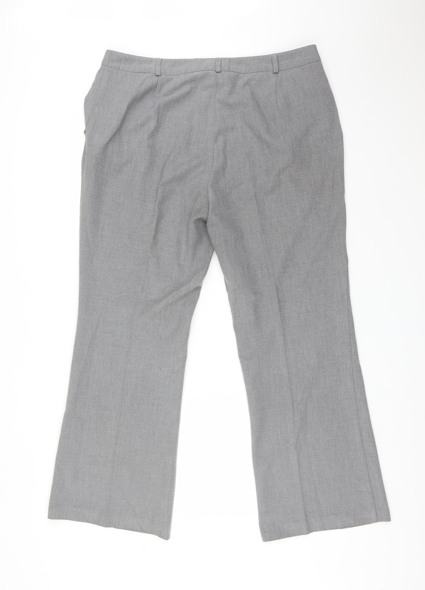 Tyler Womens Grey  Polyester Trousers  Size 18 L29 in Regular