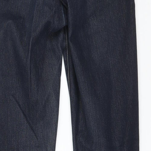 Pure Womens Blue  Cotton Straight Jeans Size 8 L30 in Regular