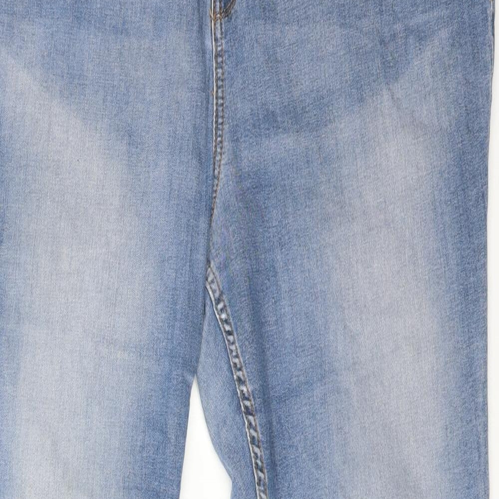 TU Womens Blue  Cotton Straight Jeans Size 18 L29 in Regular