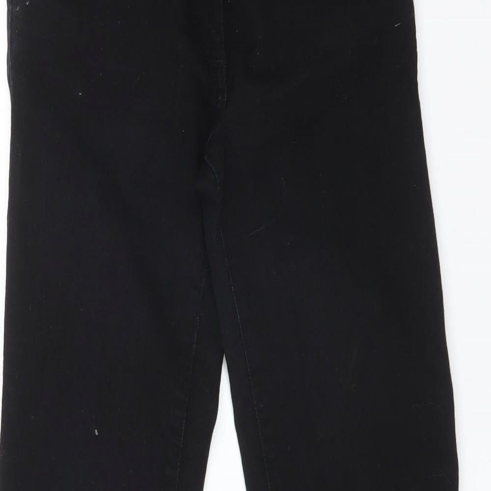 NEXT Womens Black  Cotton Skinny Jeans Size 8 L30 in Regular