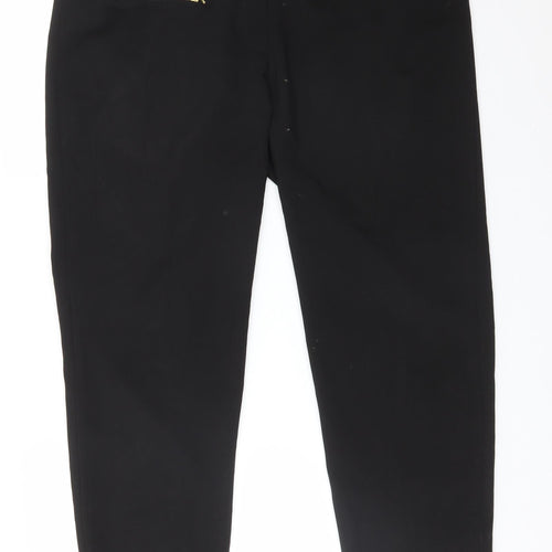 Select Womens Black  Polyester Trousers  Size 16 L29 in Regular