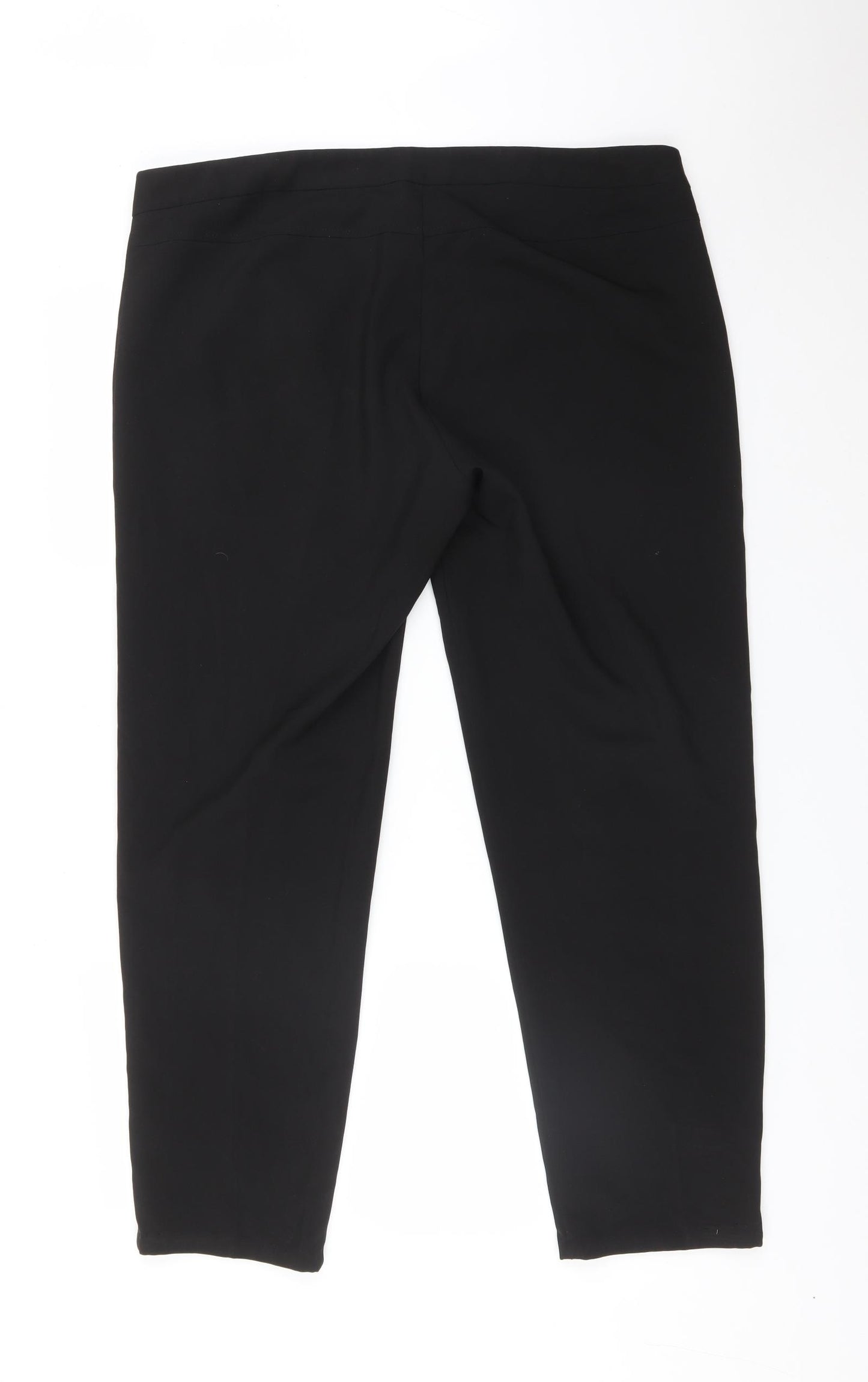 Select Womens Black  Polyester Trousers  Size 16 L29 in Regular
