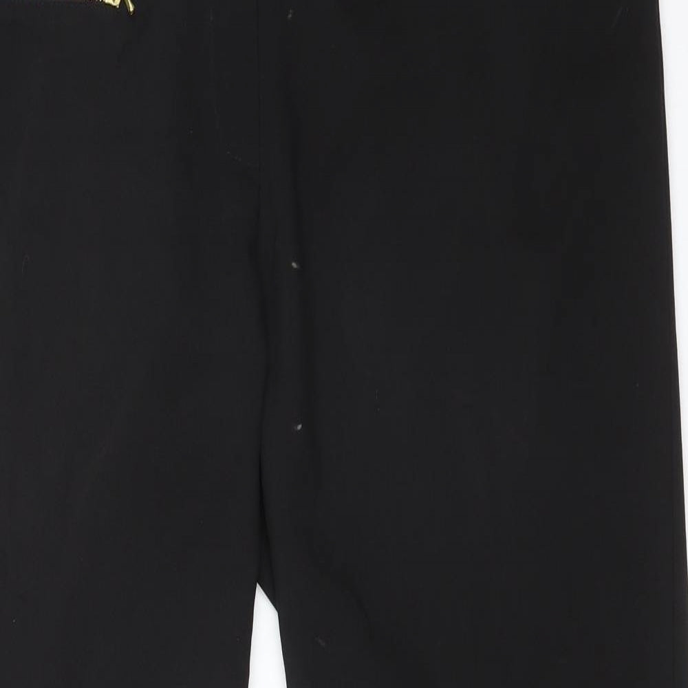 Select Womens Black  Polyester Trousers  Size 16 L29 in Regular