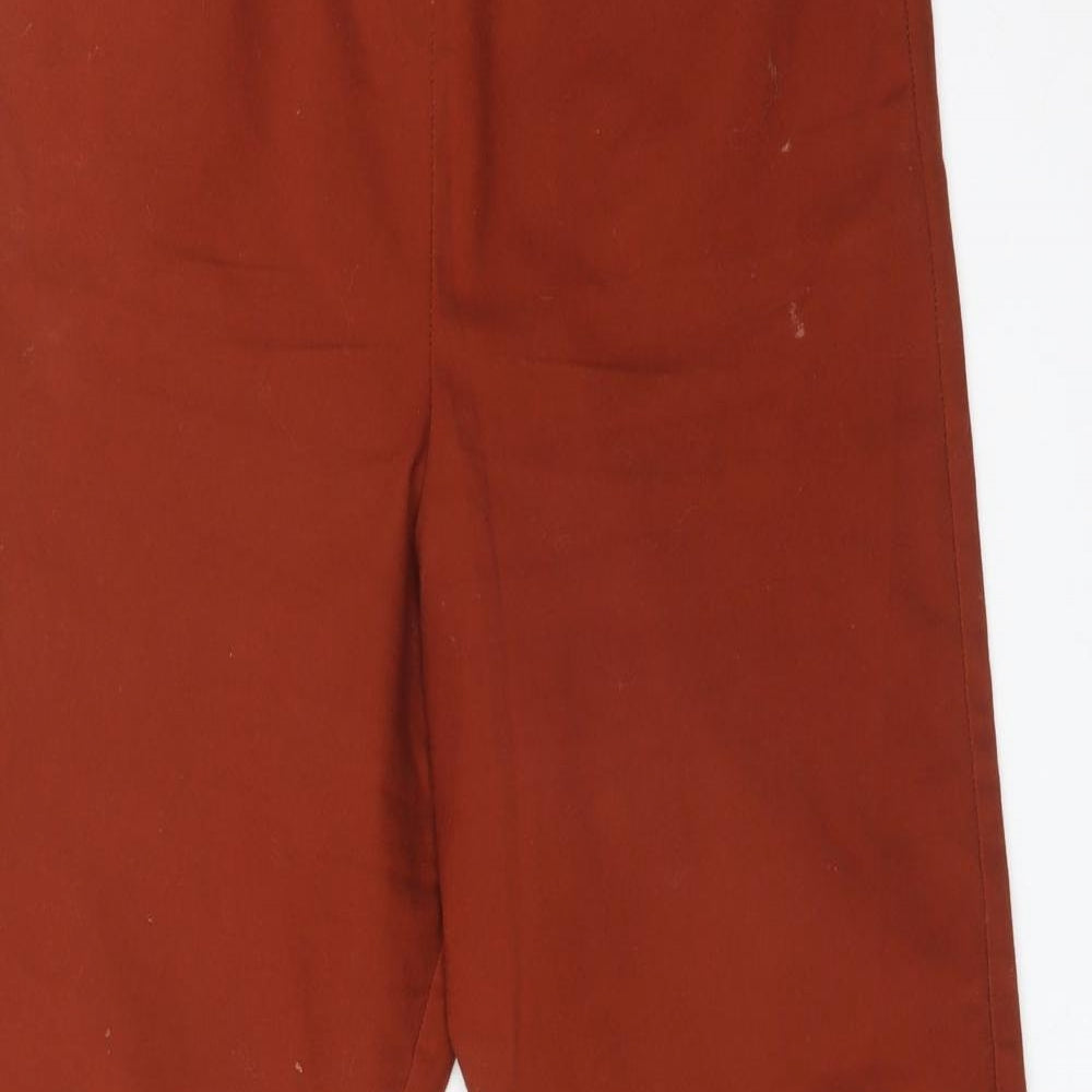 George Womens Brown  Cotton Trousers  Size 14 L27 in Regular