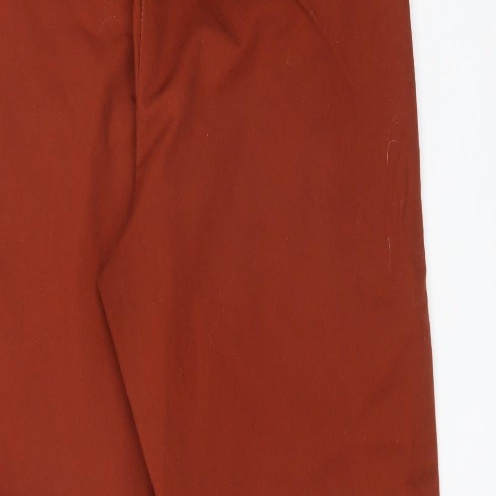 George Womens Brown  Cotton Trousers  Size 14 L27 in Regular