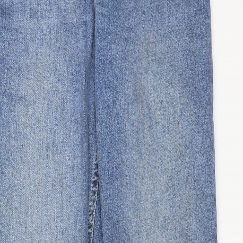 Topshop Womens Blue  Cotton Skinny Jeans Size 26 L32 in Regular