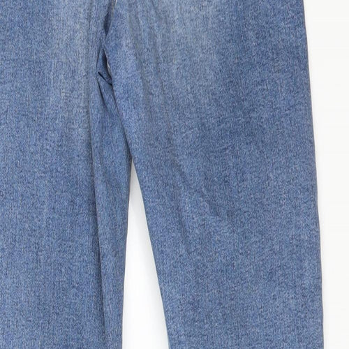 Topshop Womens Blue  Cotton Skinny Jeans Size 26 L32 in Regular