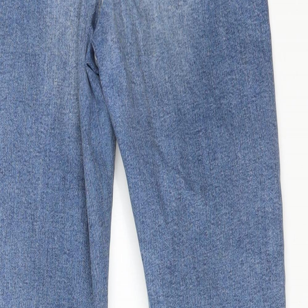 Topshop Womens Blue  Cotton Skinny Jeans Size 26 L32 in Regular