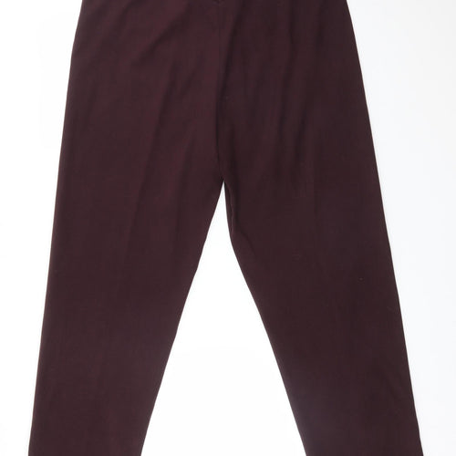 Country Casuals Womens Purple  Polyester Trousers  Size 14 L29 in Regular