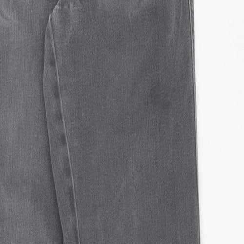New Look Womens Grey  Cotton Straight Jeans Size 10 L30 in Regular