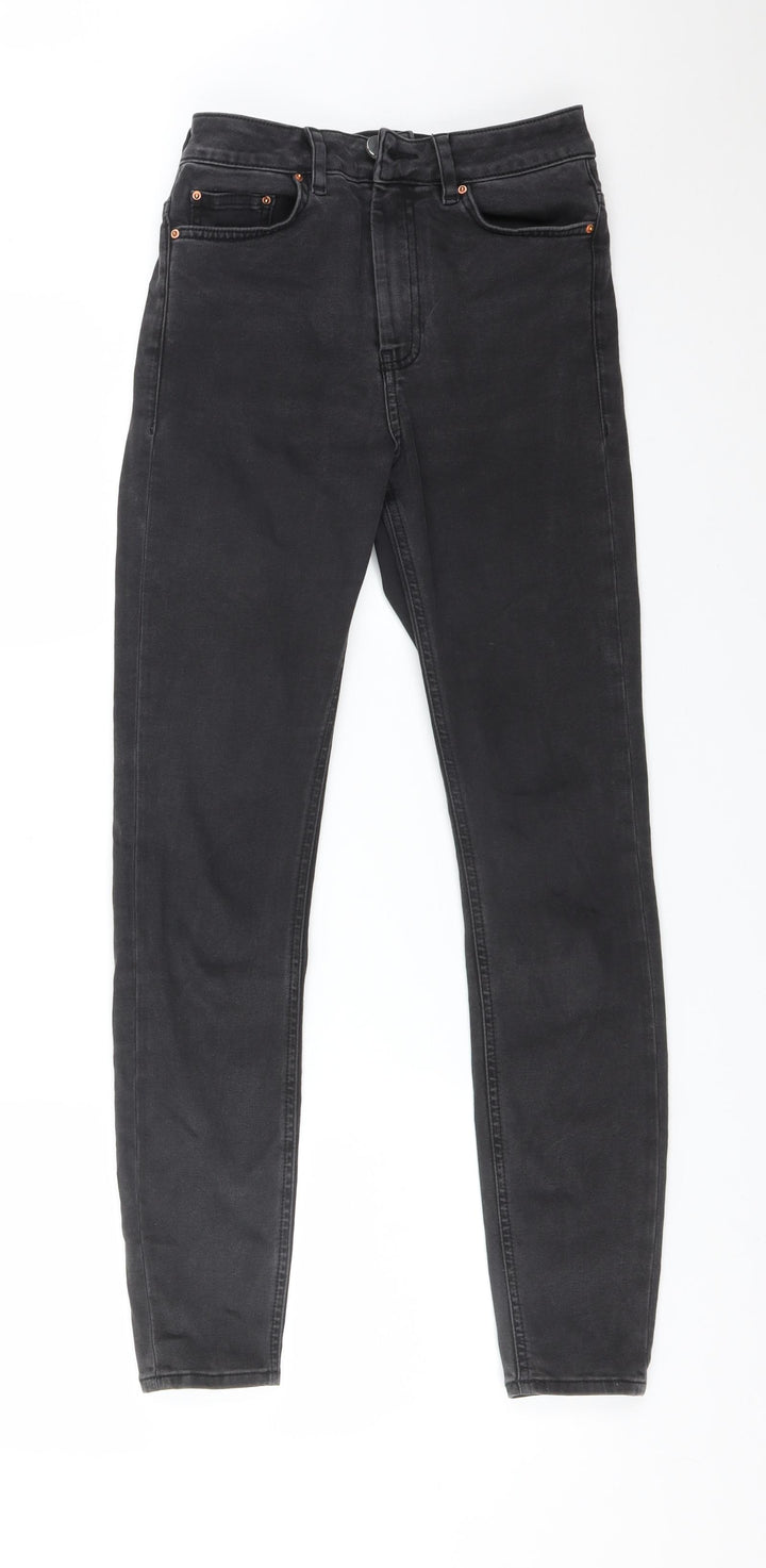 ASOS Womens Black  Cotton Skinny Jeans Size 25 L32 in Regular