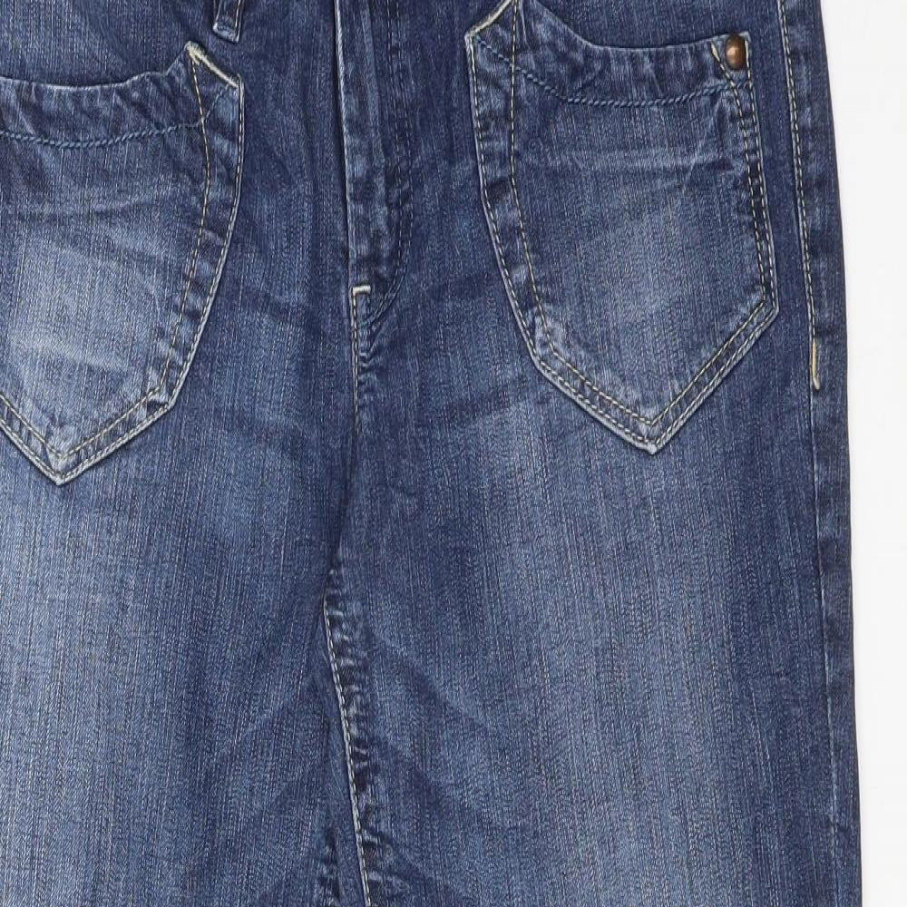 Esprit Womens Blue  Cotton Cropped Jeans Size 34 L21 in Regular