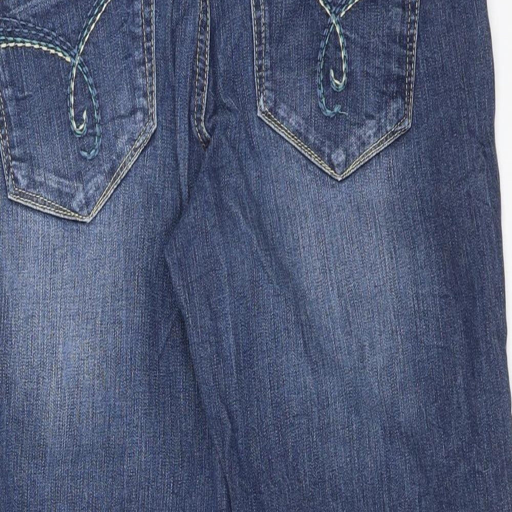 Esprit Womens Blue  Cotton Cropped Jeans Size 34 L21 in Regular