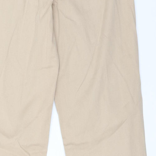 F&F Womens Brown  Cotton Chino Trousers Size 10 L30 in Regular
