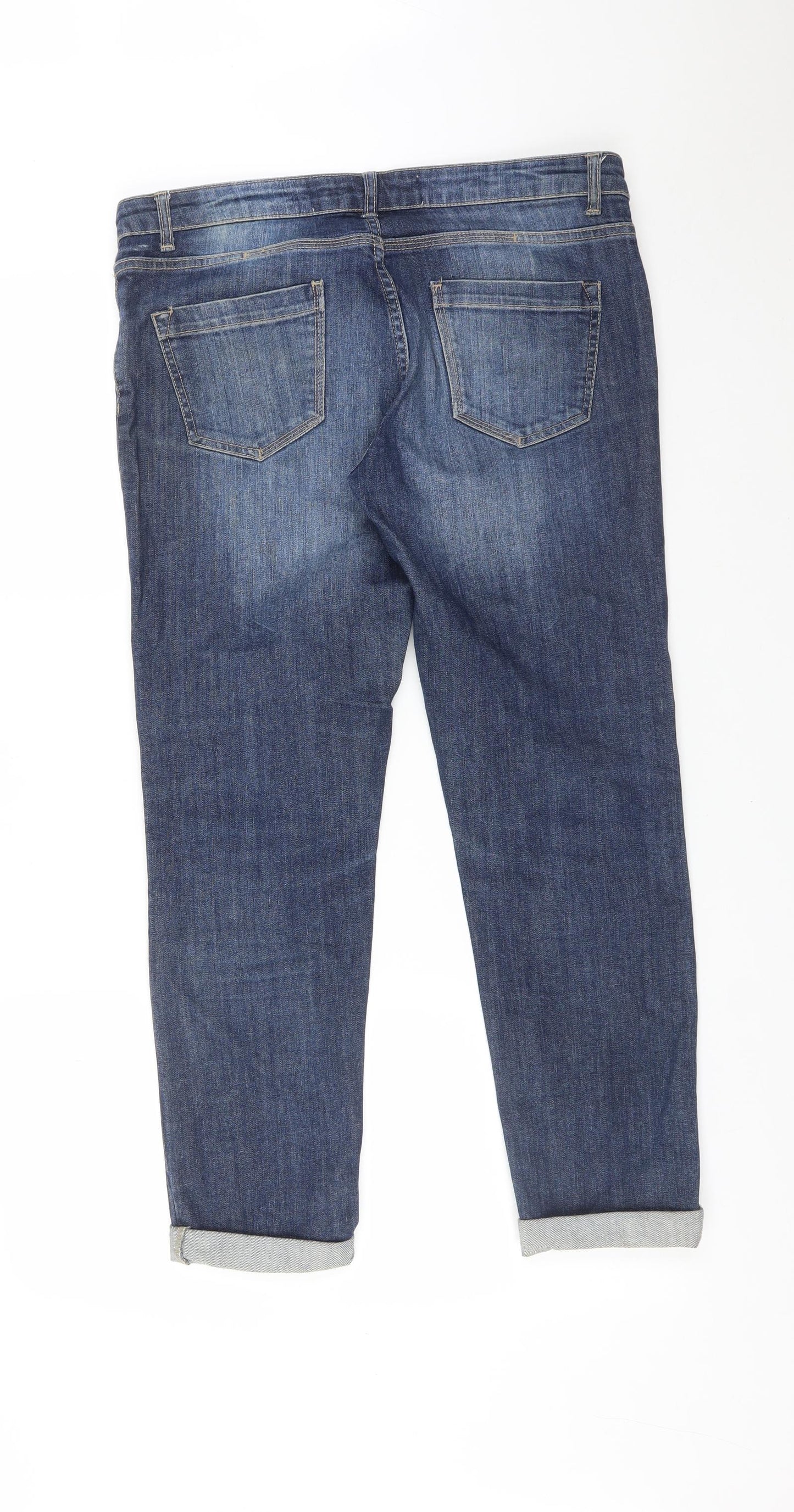 DENIM CO Womens Blue  Cotton Bootcut Jeans Size 12 L26 in Regular