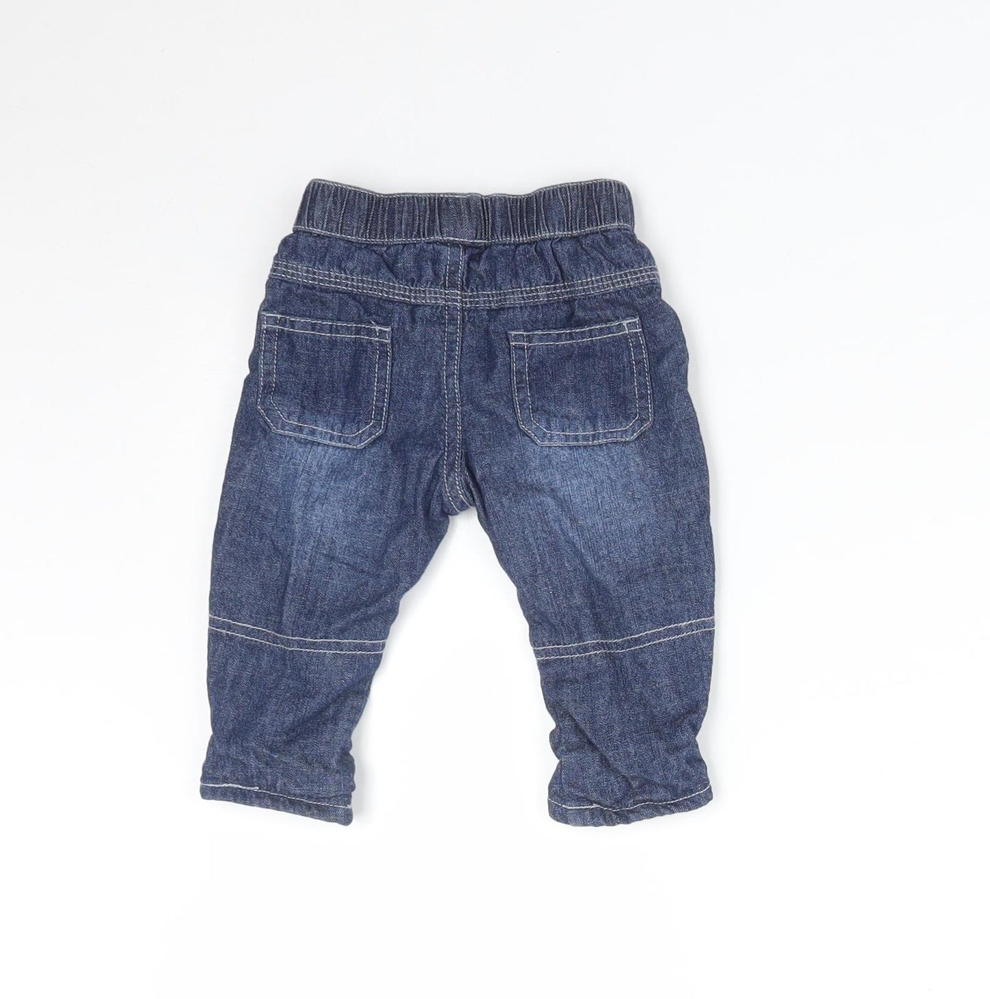 George Baby Blue  Cotton  Trousers Size 0-3 Months