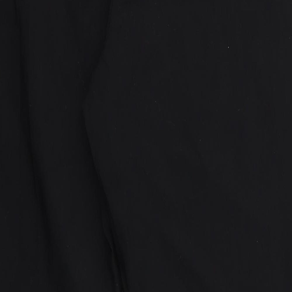 Papaya Womens Black  Viscose Trousers  Size 18 L26 in Regular  - Straight leg