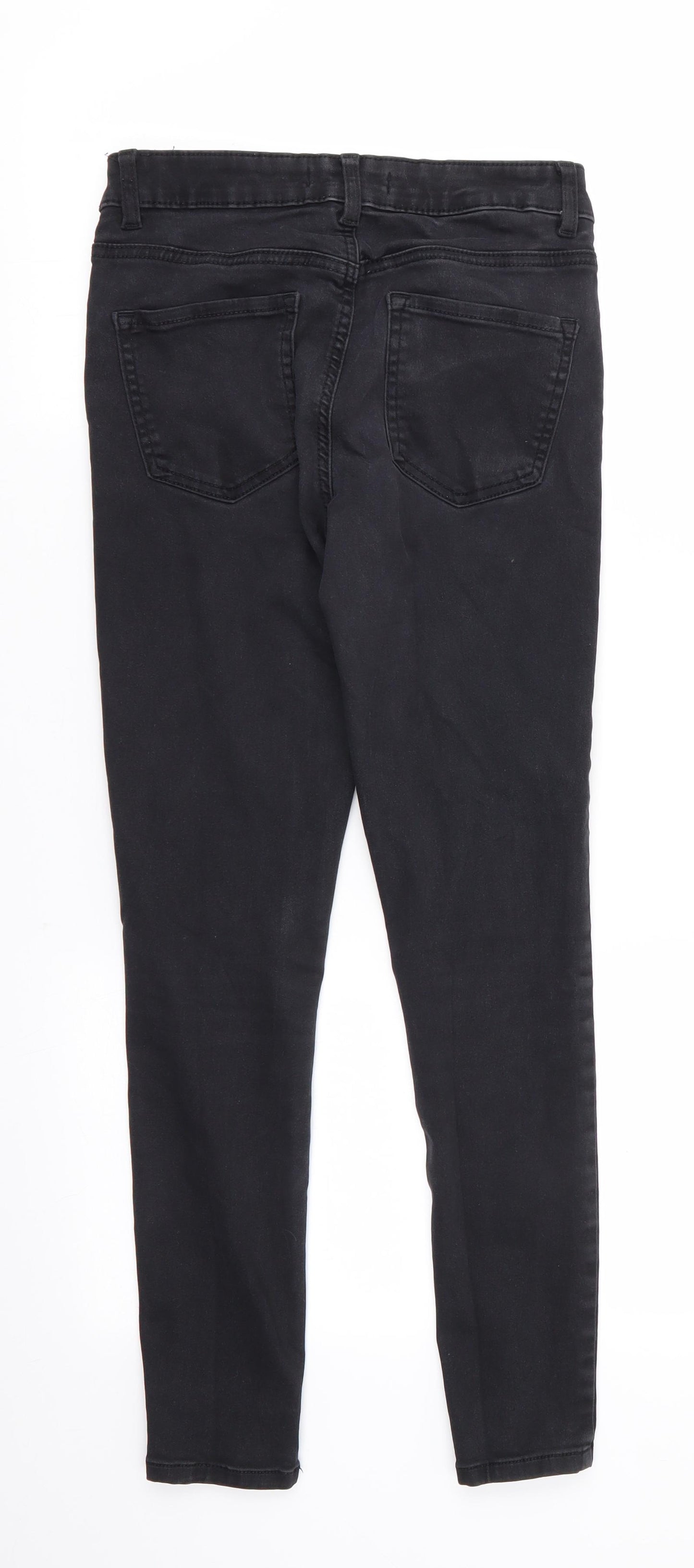 Denim Co Womens Black  Cotton Skinny Jeans Size 10 L26 in Regular