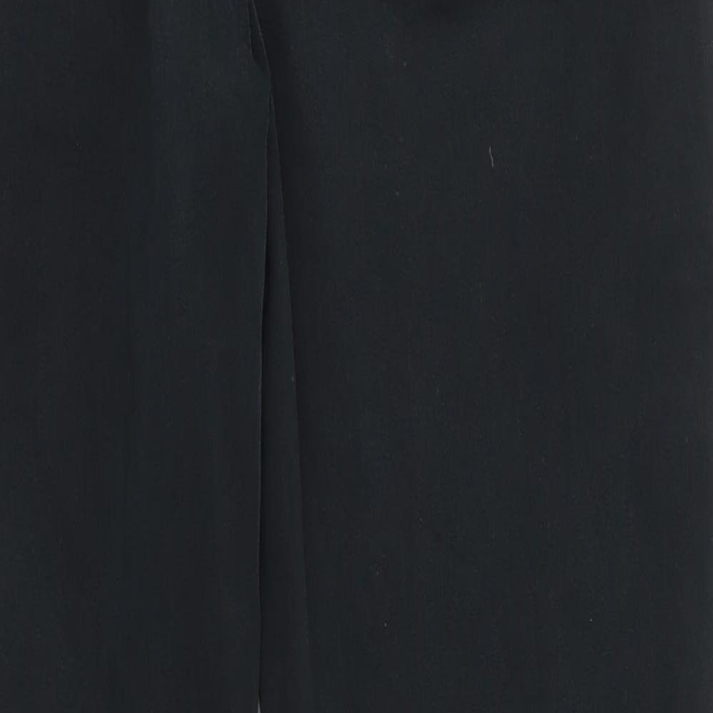 Marks and Spencer Womens Black  Cotton Straight Jeans Size 10 L26.5 in Regular