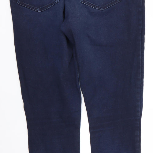 Avenue Denim Womens Blue  Cotton Skinny Jeans Size 14 L27 in Regular  - Indigo Mix