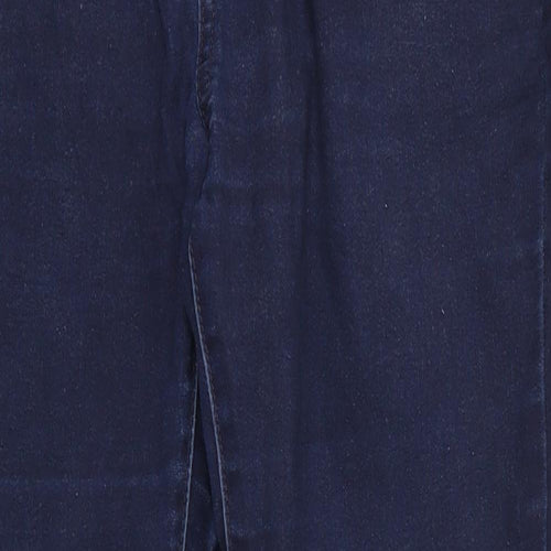 Avenue Denim Womens Blue  Cotton Skinny Jeans Size 14 L27 in Regular  - Indigo Mix