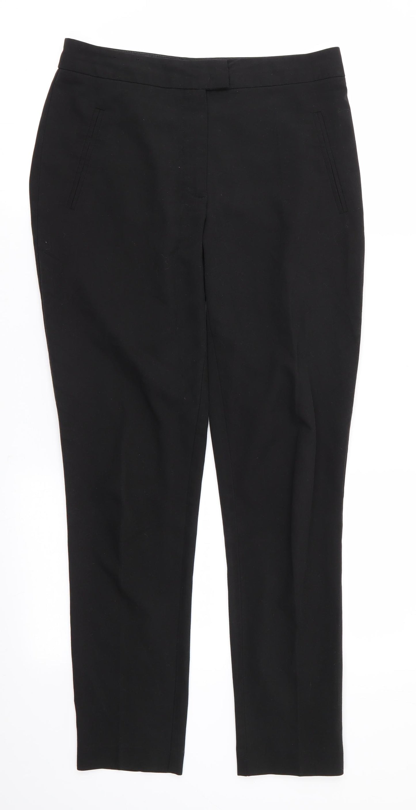 New Look Womens Black  Polyester Trousers  Size 8 L29 in Regular
