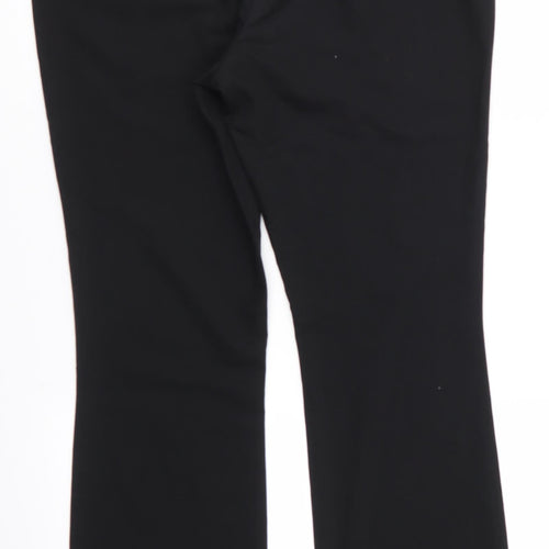 Next Tailoring Womens Black  Polyester Trousers  Size 12 L30 in Regular