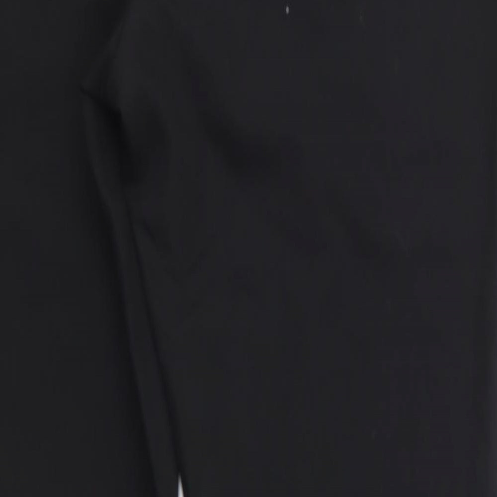 Next Tailoring Womens Black  Polyester Trousers  Size 12 L30 in Regular