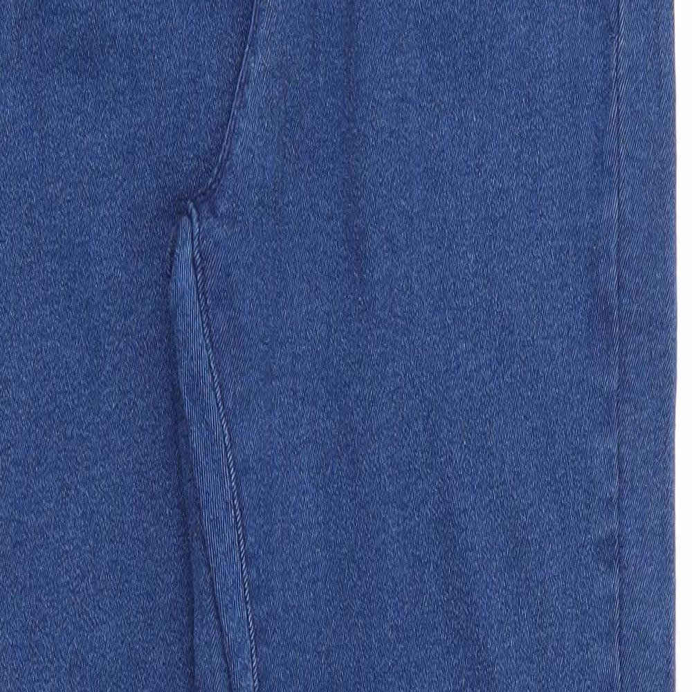 PEP & CO Womens Blue  Cotton Jegging Jeans Size 12 L28 in Regular  - Mid Blue