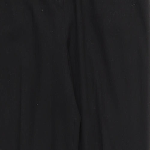 Valerie Herman Womens Black  Polyester Trousers  Size 16 L28.5 in Regular  - Side Elastication
