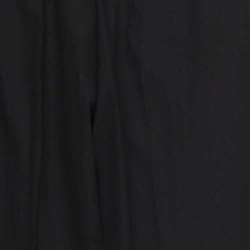 Valerie Herman Womens Black  Polyester Trousers  Size 16 L28.5 in Regular  - Side Elastication