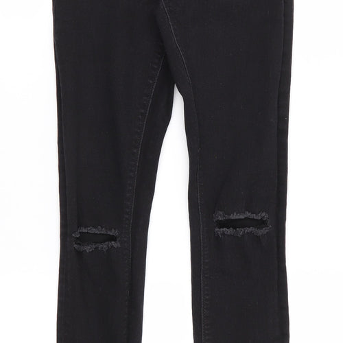 Papaya Denim Womens Black  Cotton Skinny Jeans Size 8 L29 in Regular