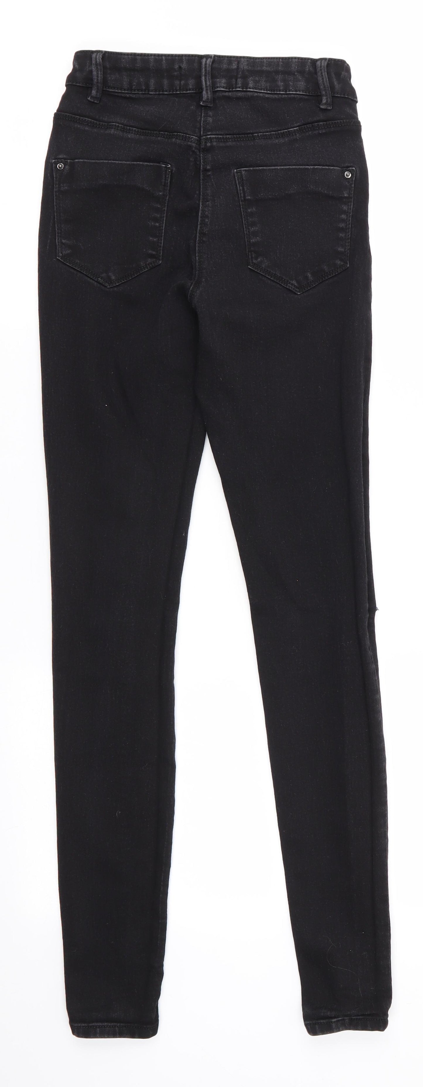 Papaya Denim Womens Black  Cotton Skinny Jeans Size 8 L29 in Regular