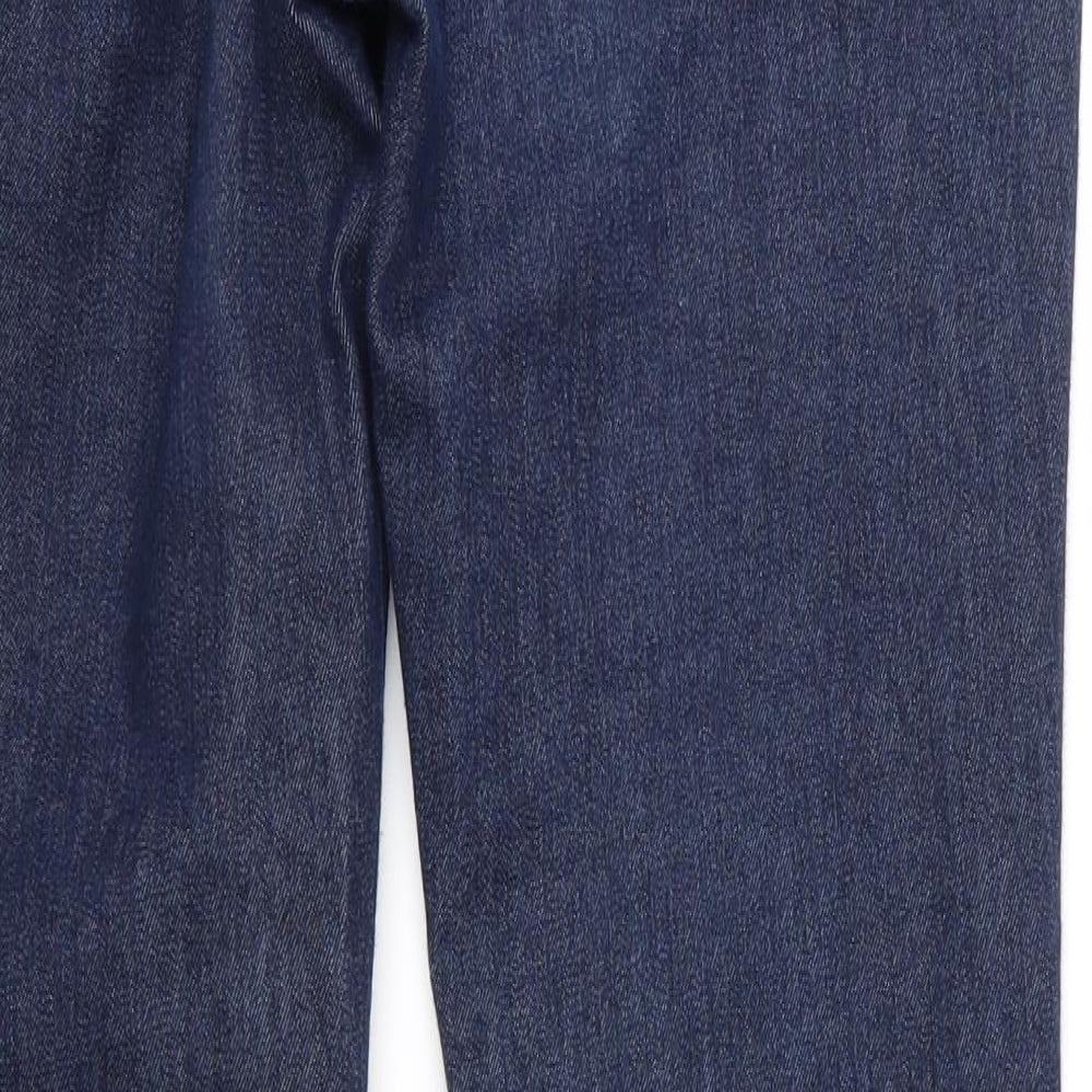 NEXT Womens Blue  Cotton Bootcut Jeans Size 10 L29 in Regular  - Indigo Mix
