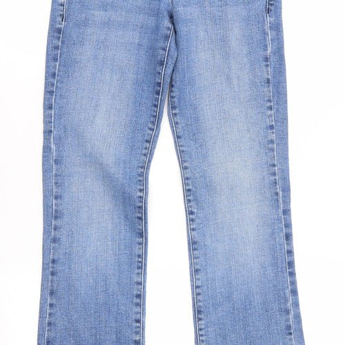 NEXT Womens Blue  Cotton Bootcut Jeans Size 10 L31 in Regular  - Lift Slim & Shape