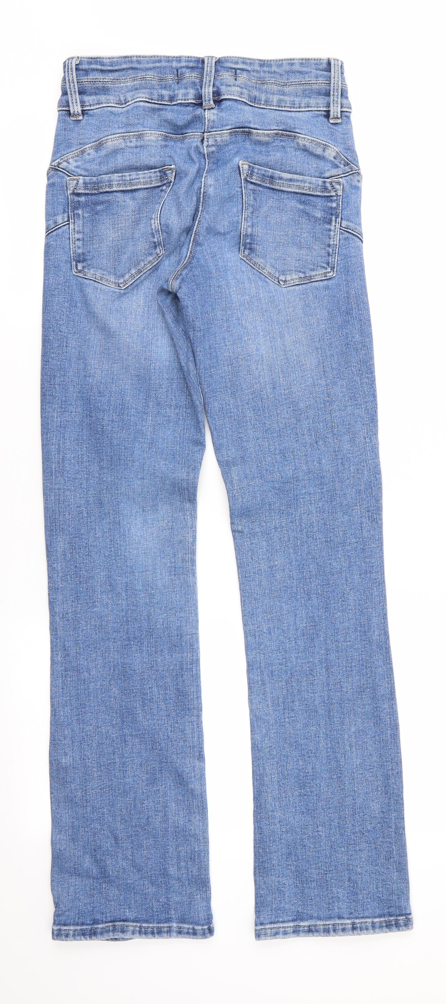 NEXT Womens Blue  Cotton Bootcut Jeans Size 10 L31 in Regular  - Lift Slim & Shape