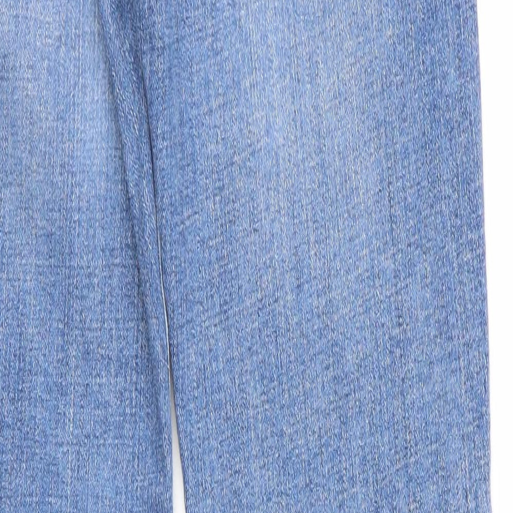 NEXT Womens Blue  Cotton Bootcut Jeans Size 10 L31 in Regular  - Lift Slim & Shape
