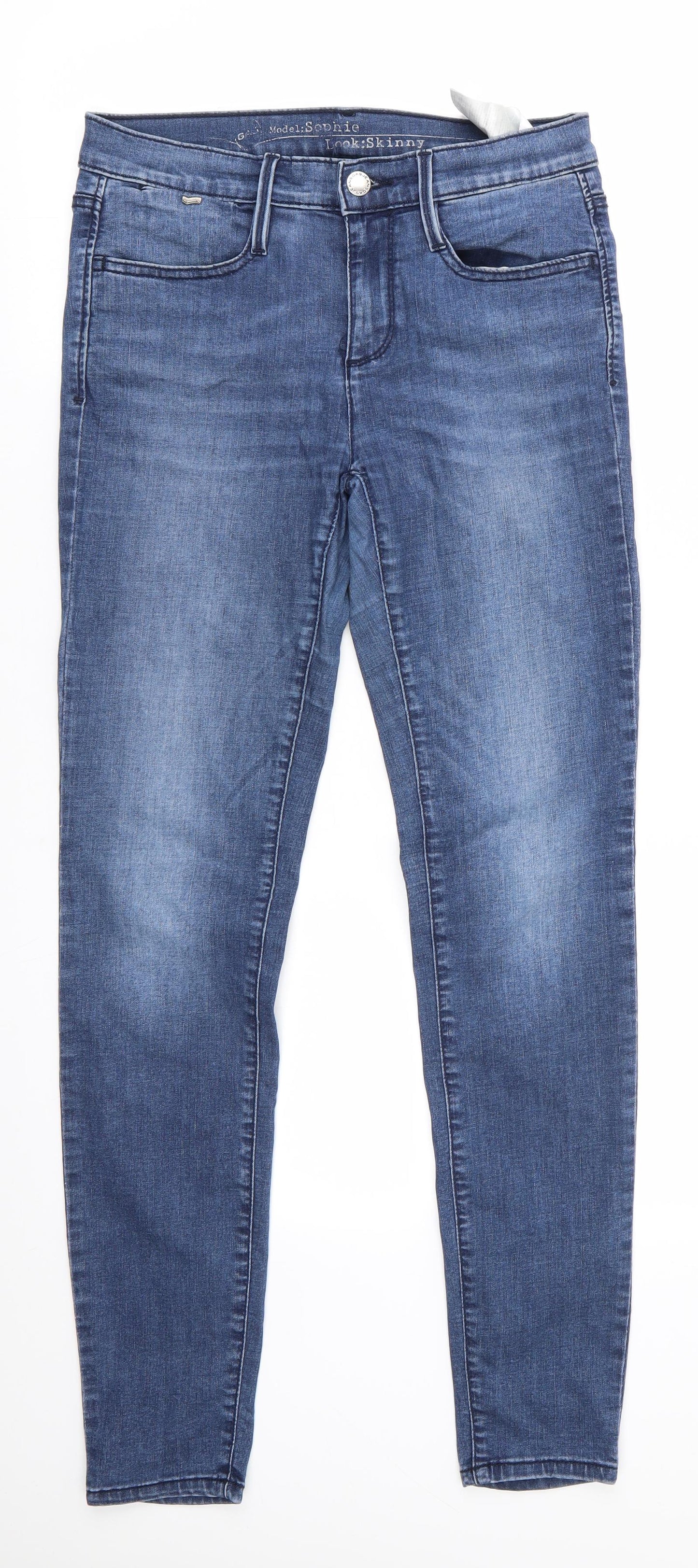 GAS Womens Blue  Cotton Skinny Jeans  L30 in