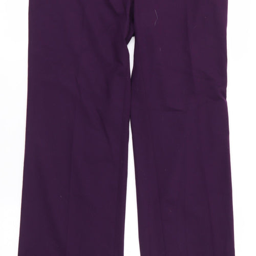 Planet Womens Purple  Polyester Trousers  Size 8 L31 in Regular  - Wide Legged