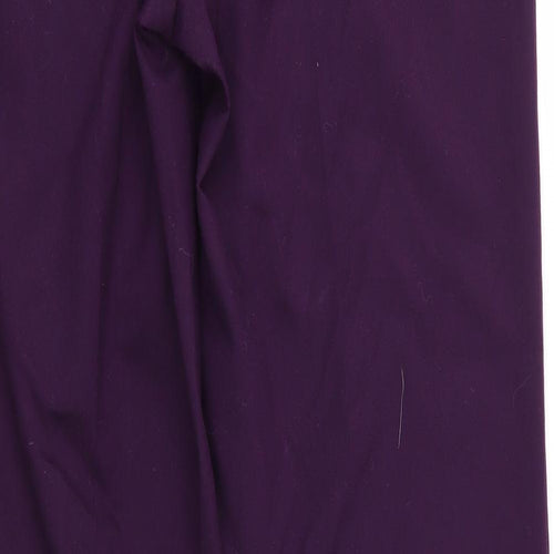 Planet Womens Purple  Polyester Trousers  Size 8 L31 in Regular  - Wide Legged