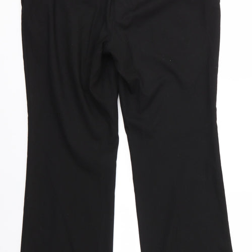 Next Tailoring Womens Black  Polyester Trousers  Size 14 L29 in Regular